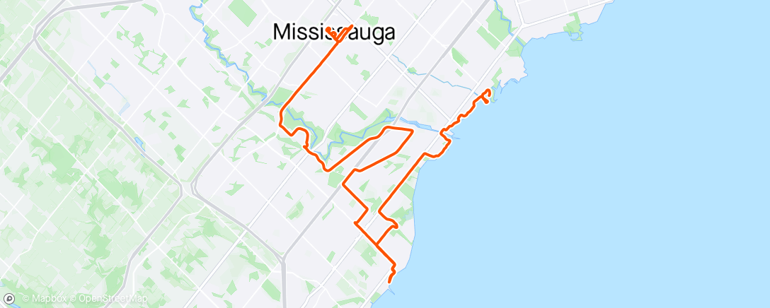 Carte de l'activité Mississauga Marathon