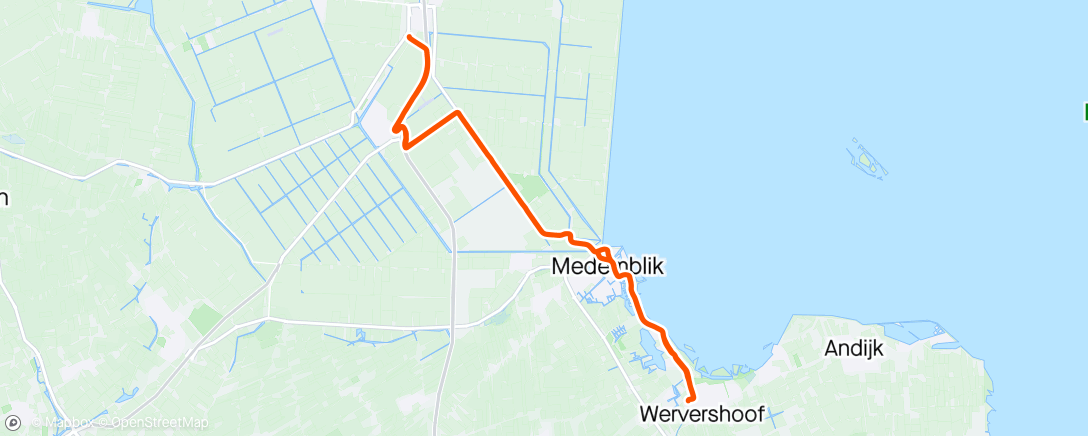 Map of the activity, A complete ride around the city