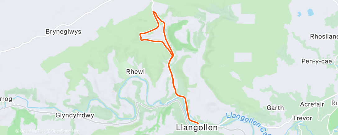 Map of the activity, Lunch Ride