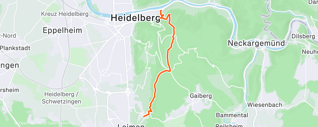 Map of the activity, Lunch Walk