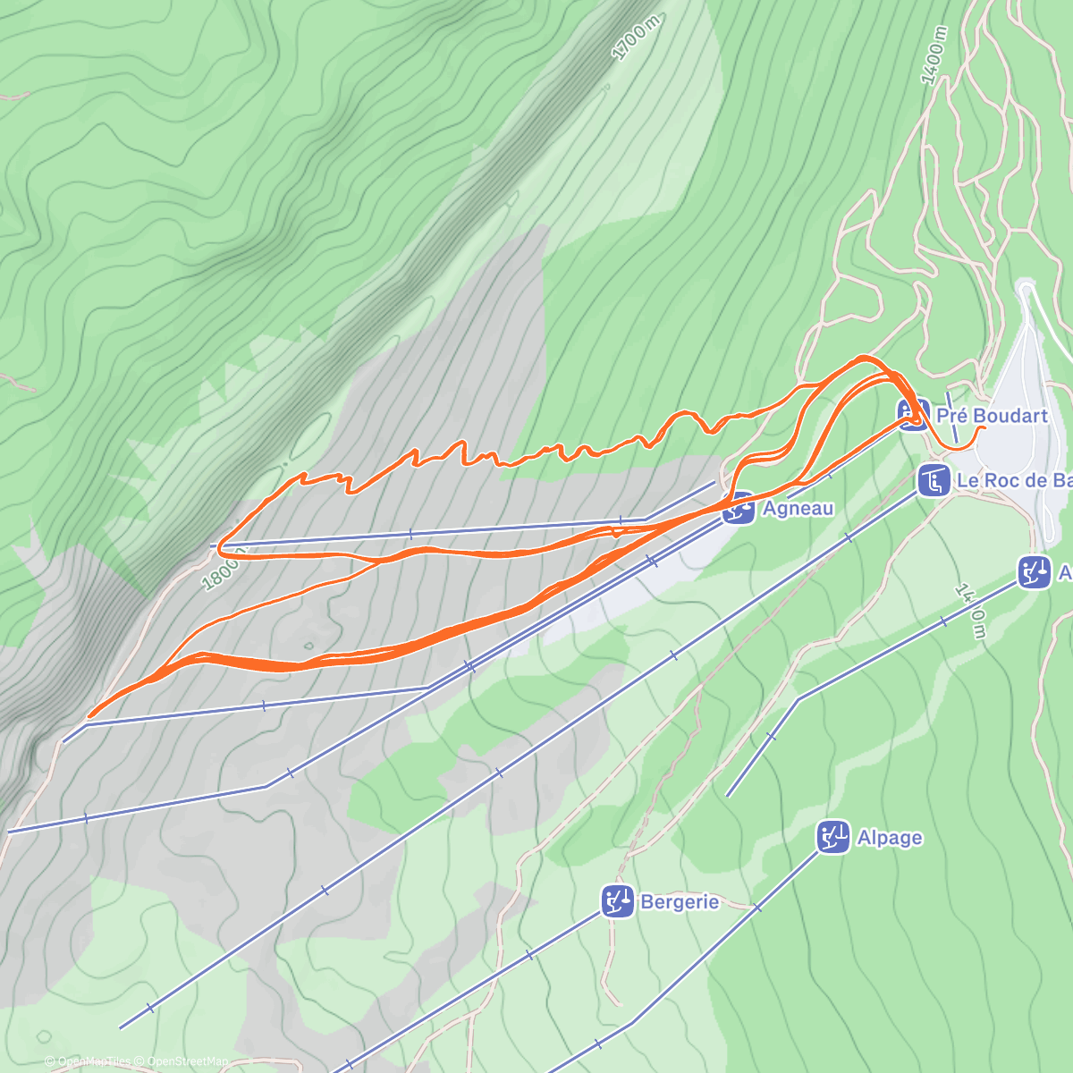 Map of the activity, Juste avec la Brute