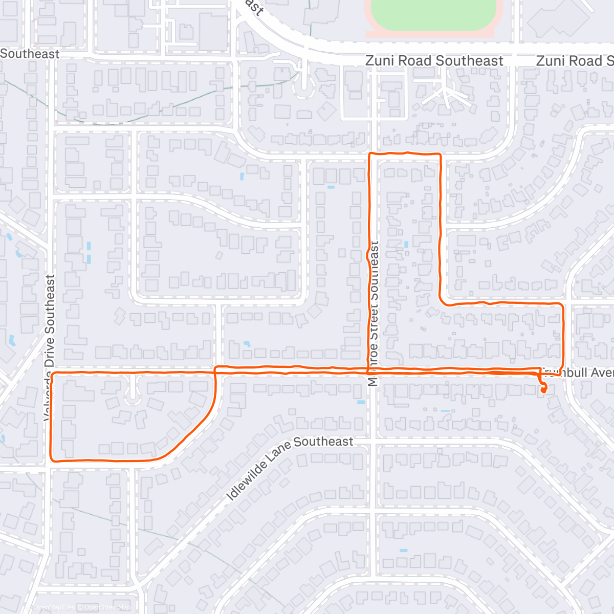 Map of the activity, Walk with mom, plus TOMF (54.8# pack)