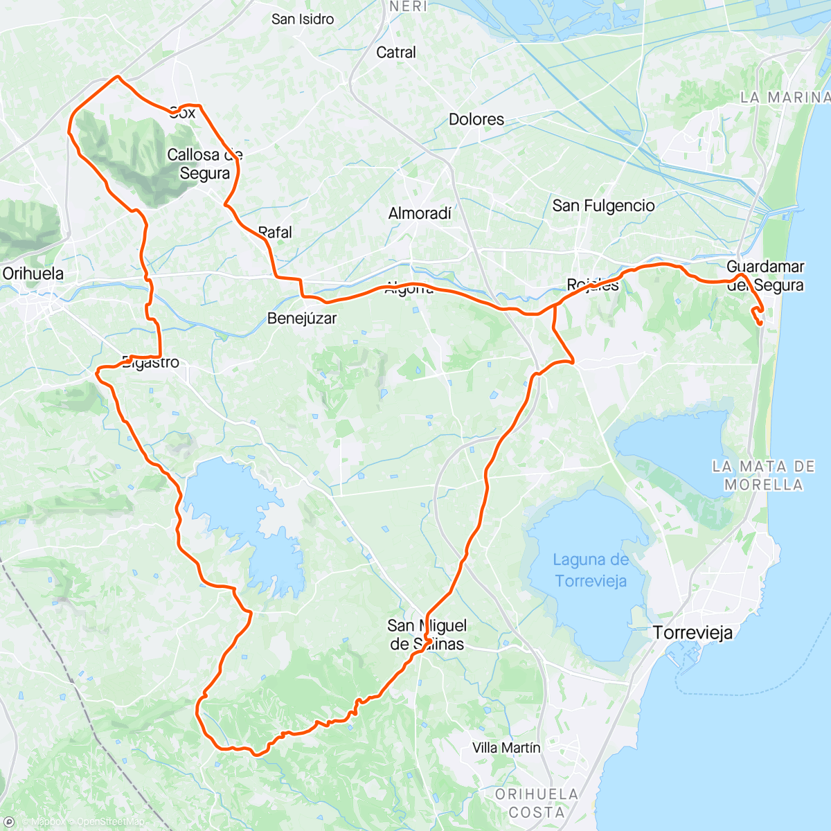 Map of the activity, Vuelta 2024, dag 5