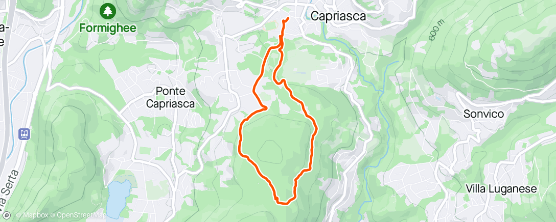 「Corsa serale」活動的地圖