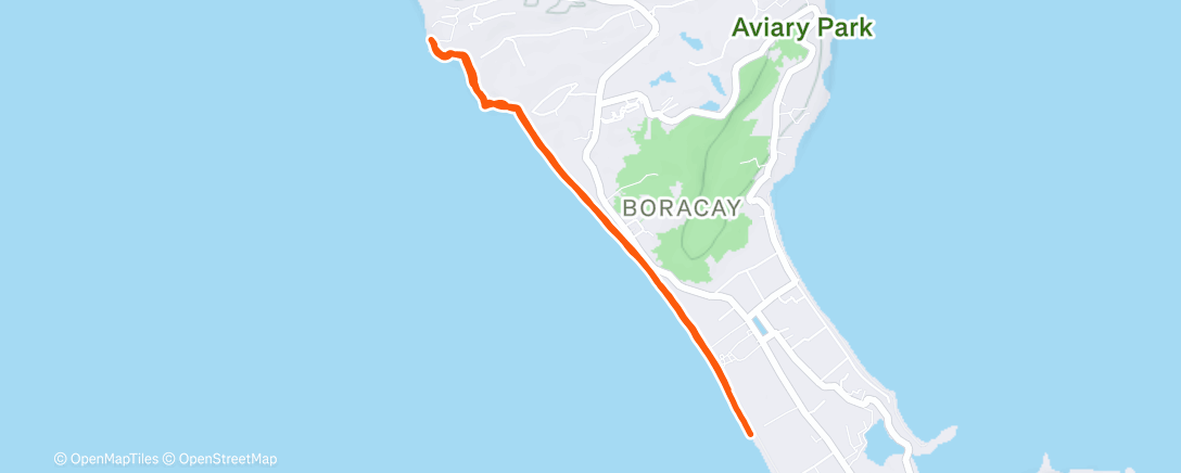 Map of the activity, Morning Run