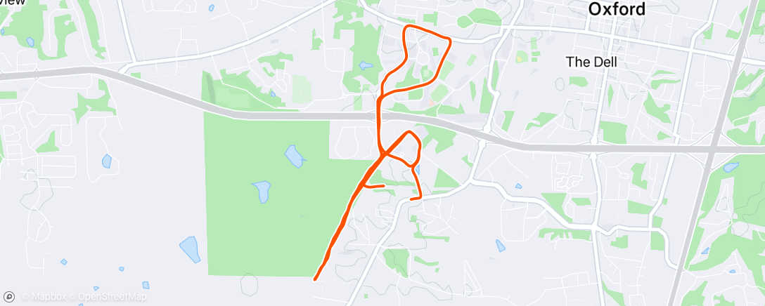 Map of the activity, Morning Run