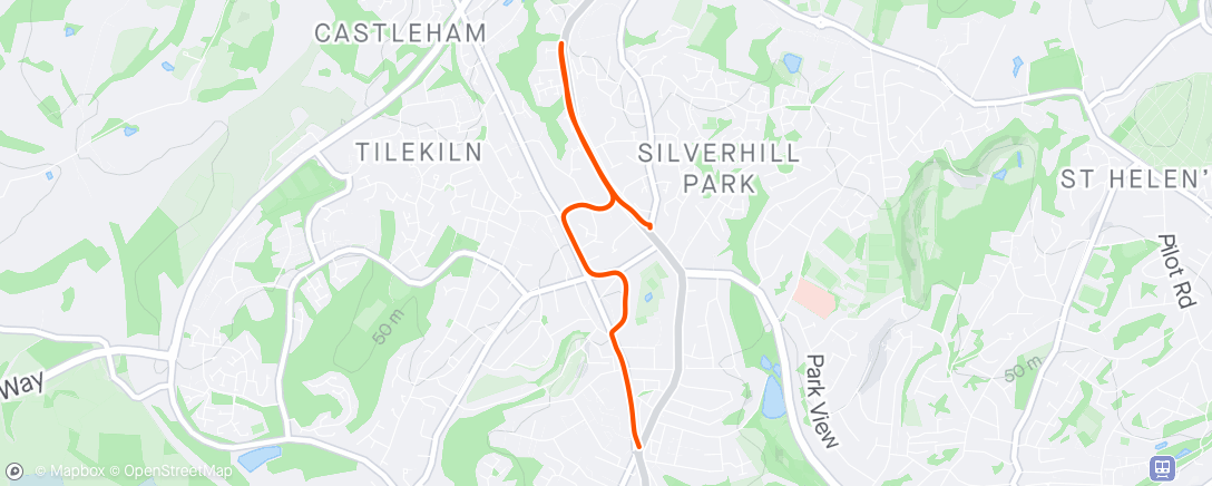 Map of the activity, Silverhill Shuffle