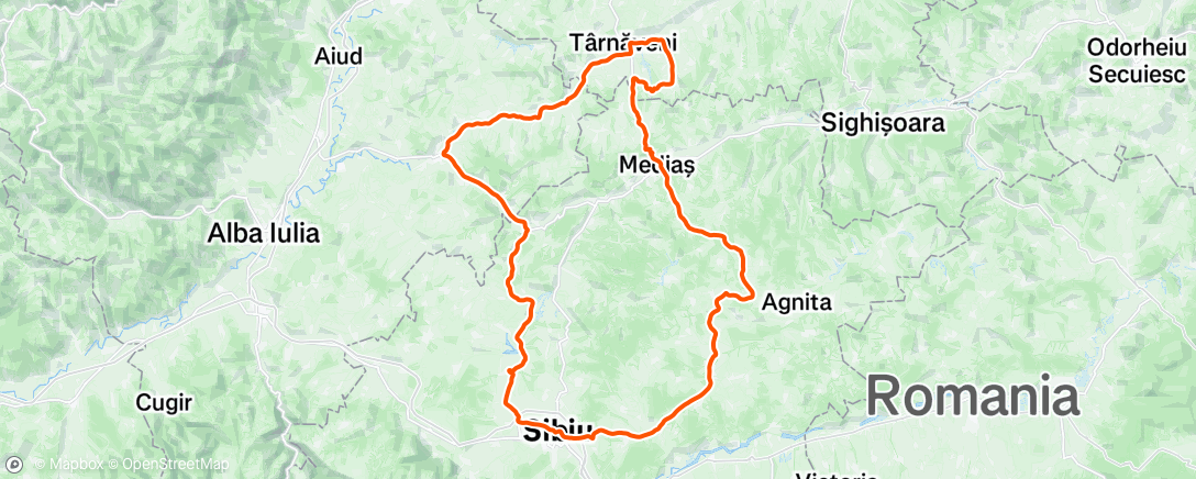 Map of the activity, Sibiu stage 1