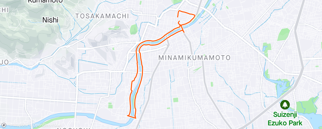 Map of the activity, Kumamoto river 🇯🇵