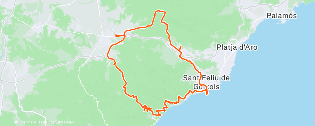 Map of the activity, Morning Ride