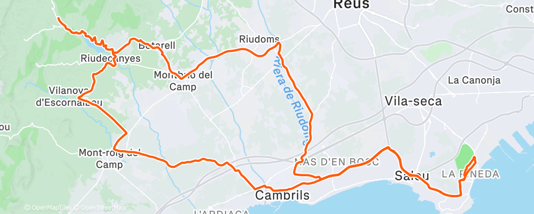 Map of the activity, Spananien