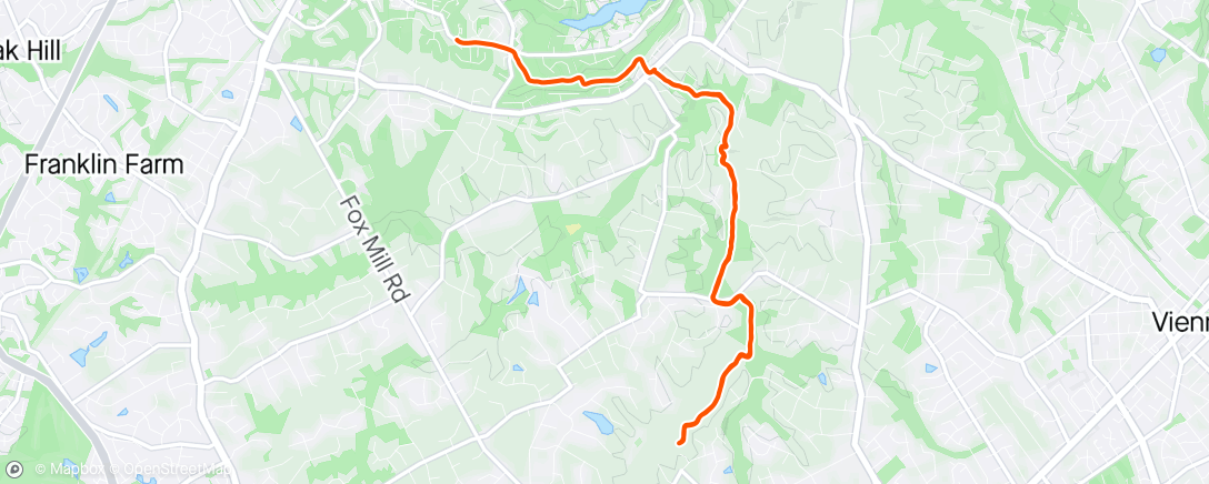 Map of the activity, Afternoon Mountain Bike Ride