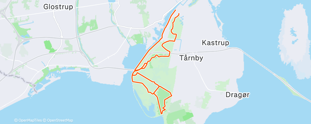 Map of the activity, Afternoon Ride
