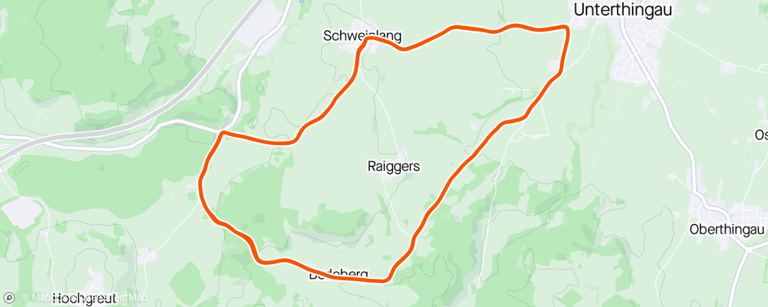 Map of the activity, Tour de Allgäu - Schweinlang
