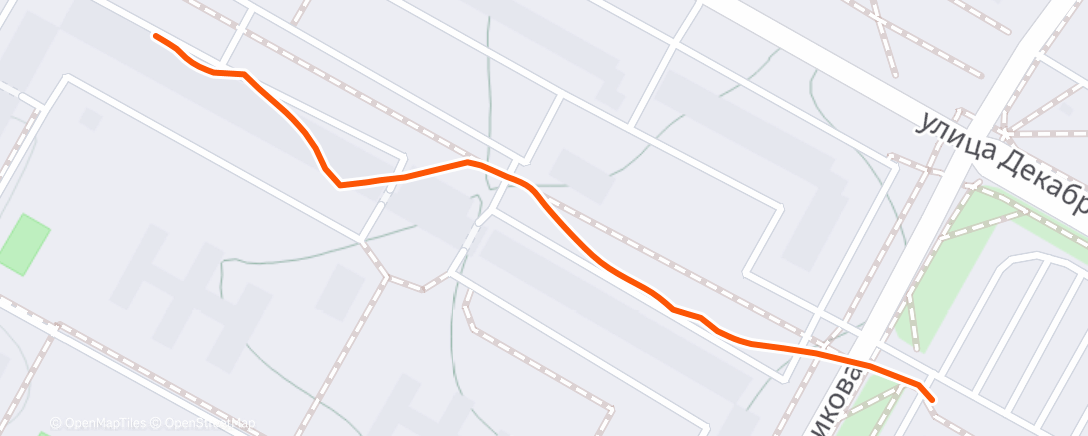 Map of the activity, Утренняя прогулка 🌫️🥶