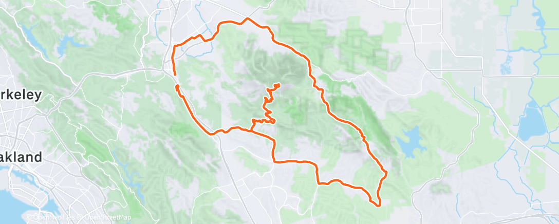 Map of the activity, First Diablo in years! My new favorite Bay Area climb