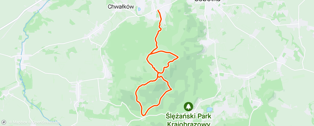 Map of the activity, Morning Trail Run