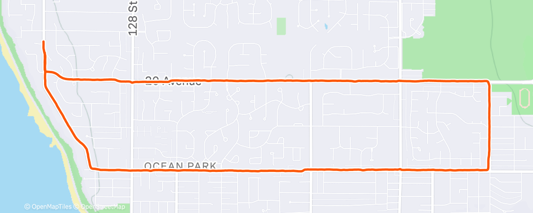 Map of the activity, Lunch Run