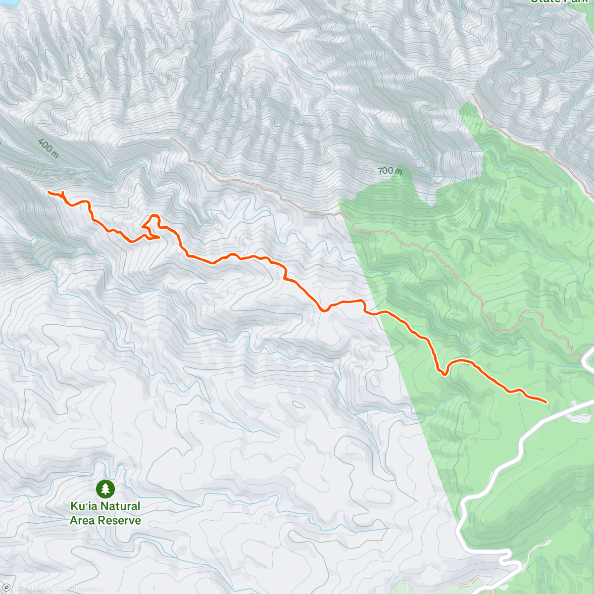 Map of the activity, Second hike of the day to vista