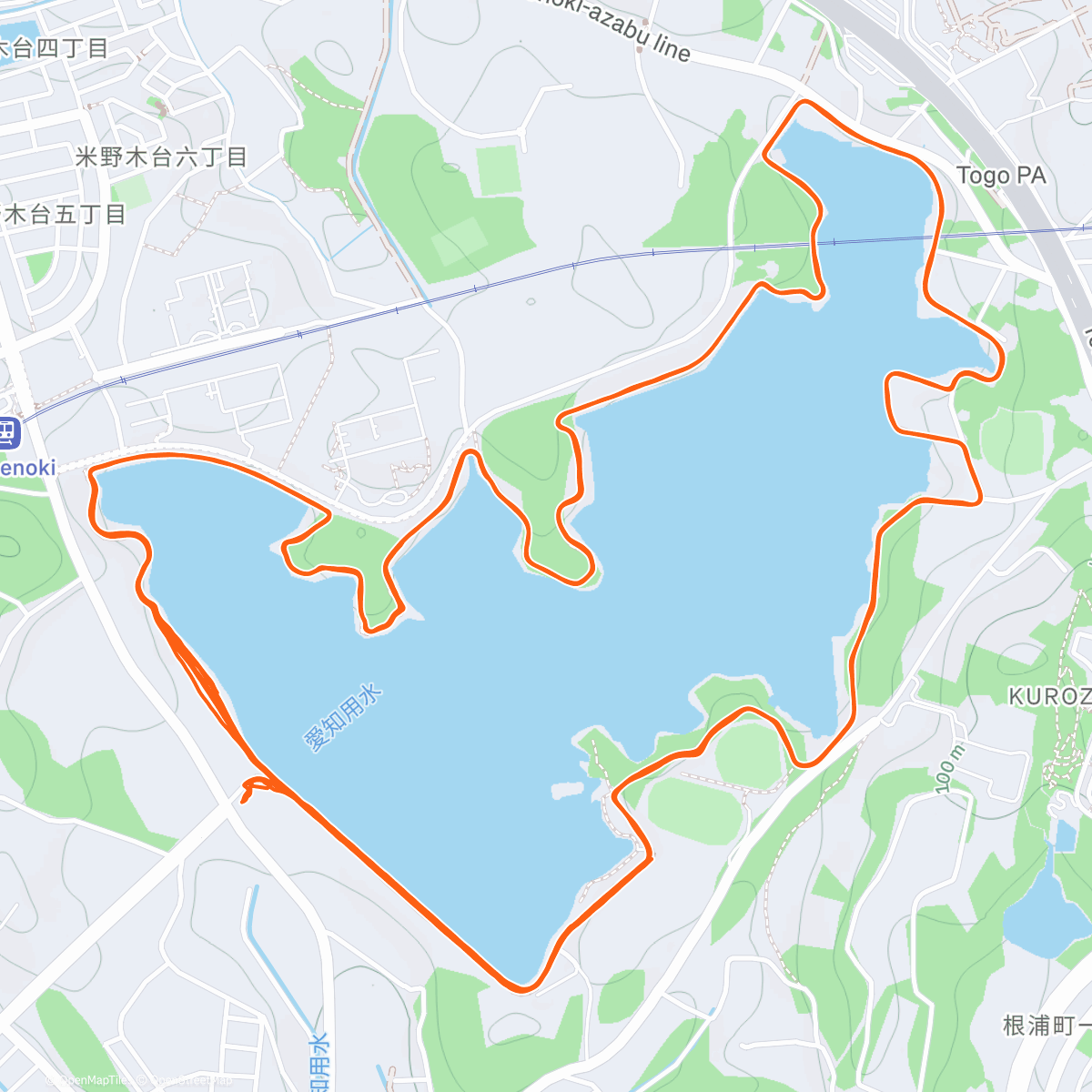 Карта физической активности (今年最後のラン)