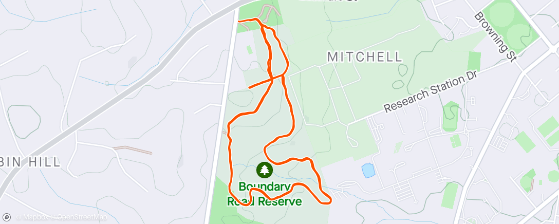 Map of the activity, Boundary #1