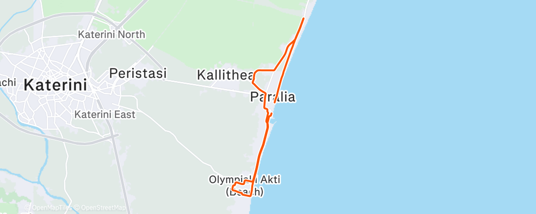 Карта физической активности (Afternoon Ride)