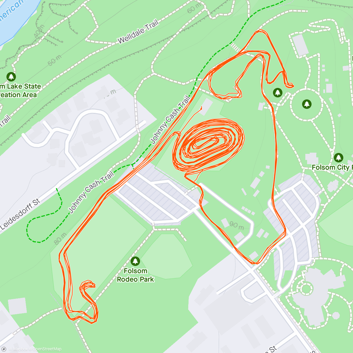 Map of the activity, Rodeocross #1