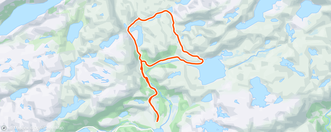 Map of the activity, Stavløypa i strålanedes påskevær☀️