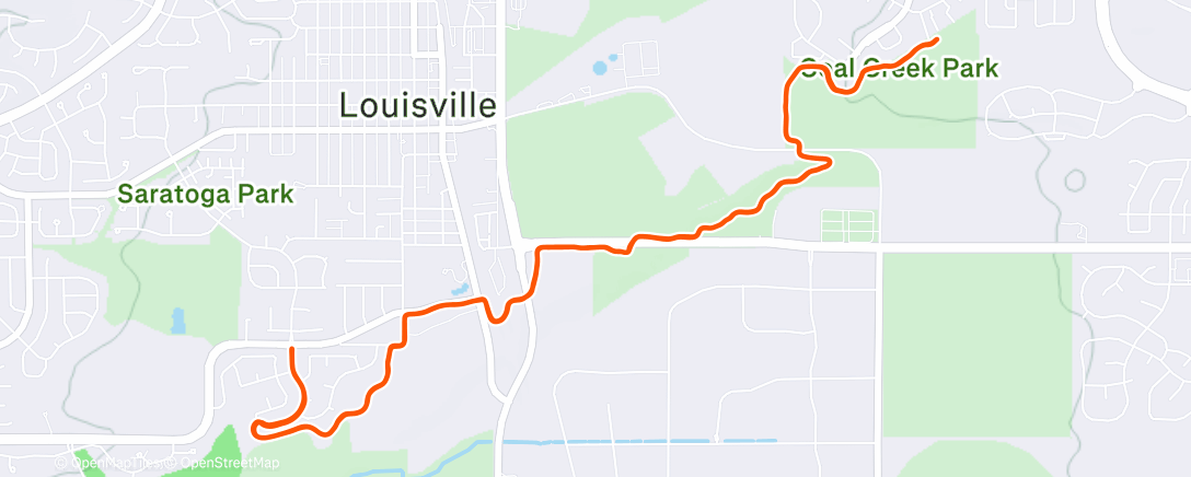 Peta aktivitas, Morning Run