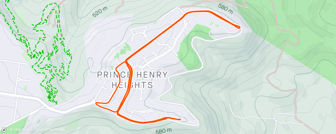 Map of the activity, Orientating to the local hills