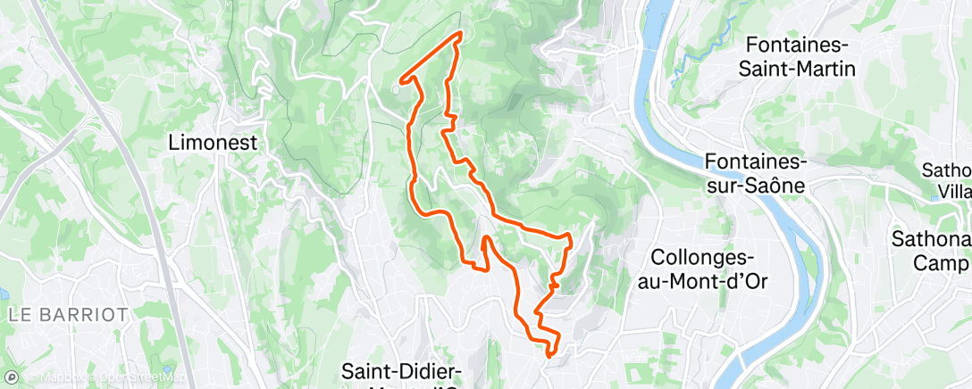 Map of the activity, Back on tracks // Monts d'Or