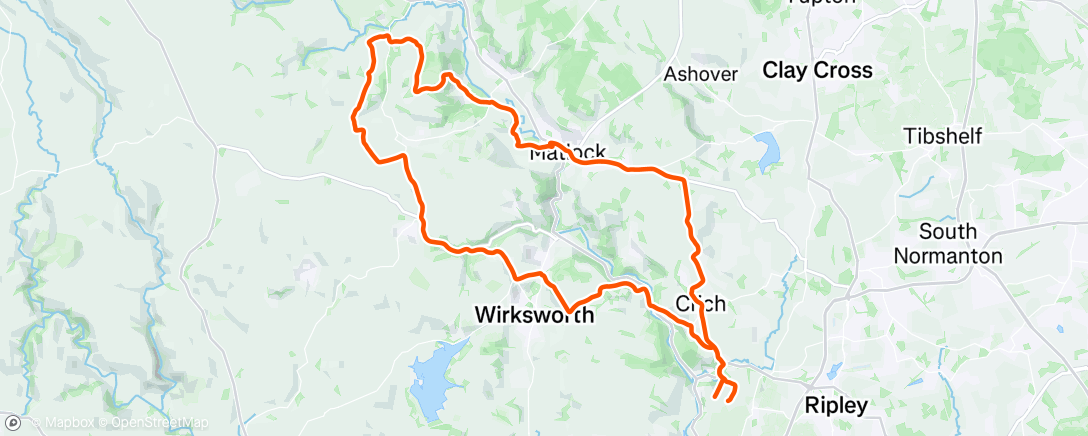 Map of the activity, Morning Ride