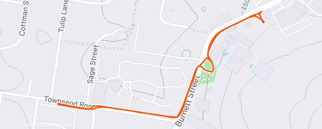 Map of the activity, Morning Walk