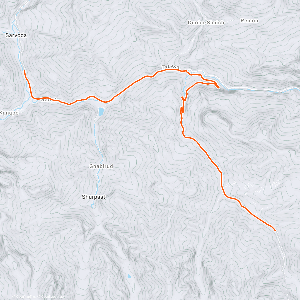 Карта физической активности (ROUVY - Khujand Dushanbe Pass #1 | Tajikistan)