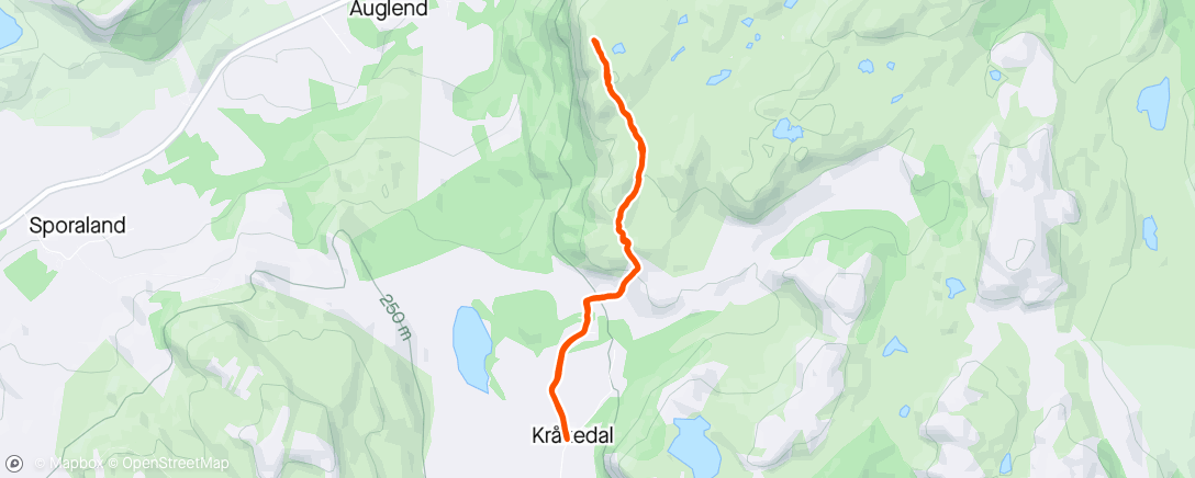 Map of the activity, Rabnafjell