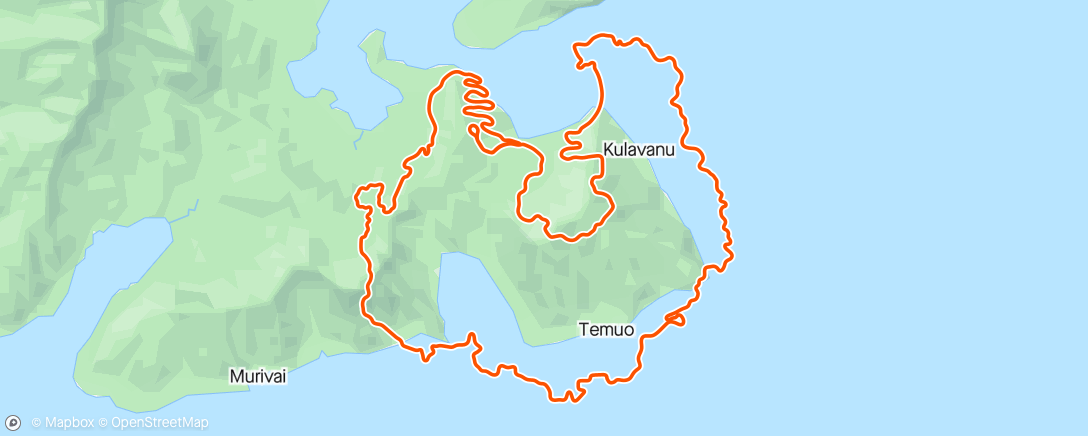 Map of the activity, Pre-Run bike