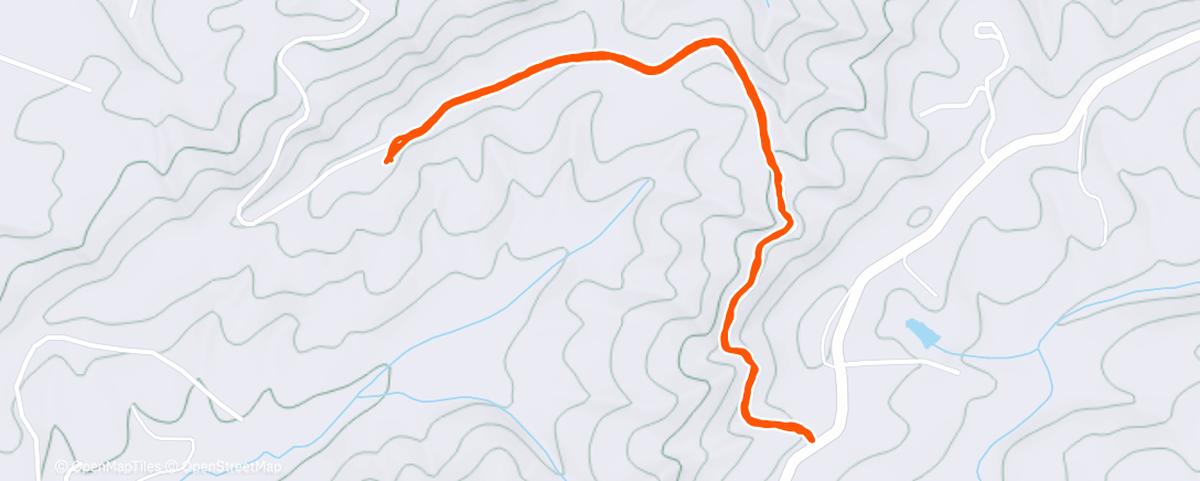 Map of the activity, Dog walk