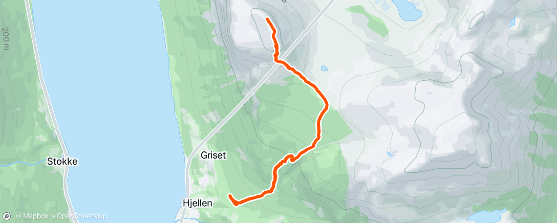Map of the activity, Grisetskolten