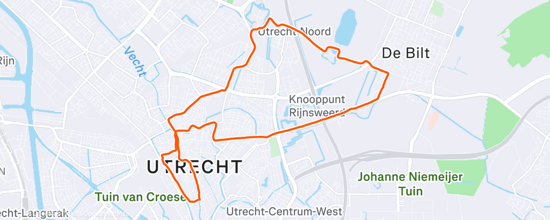 Map of the activity, Rondje met Richard 🐟