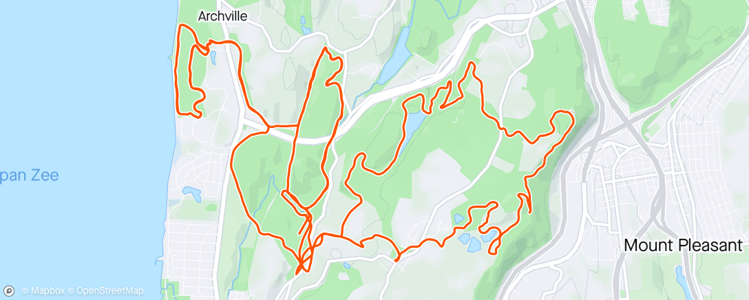Map of the activity, 26.2 for my 50th