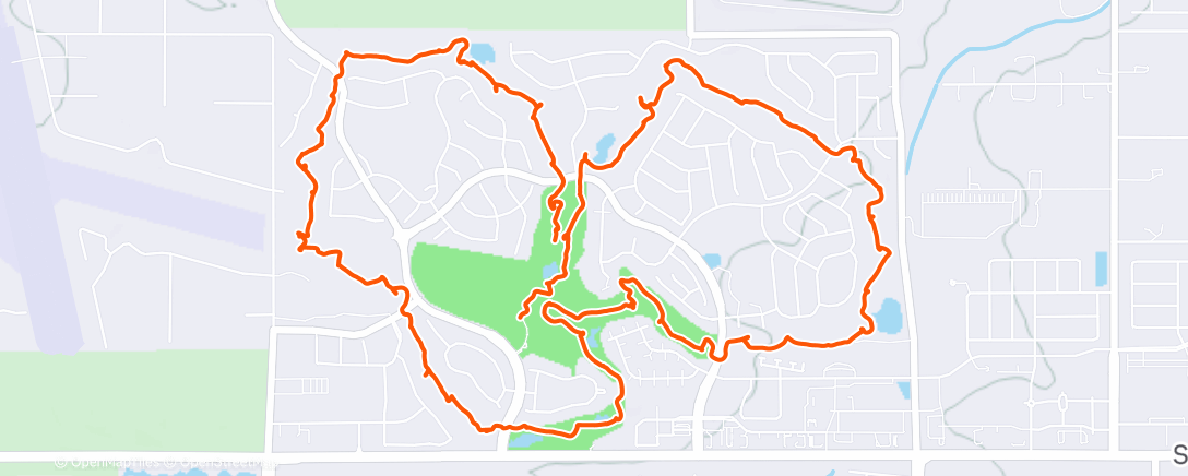 Map of the activity, 18 holes @ Colorado National