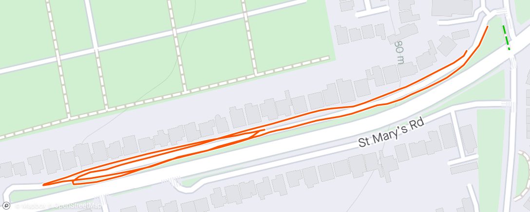 Map of the activity, Strides