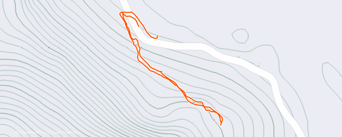 Map of the activity, Afternoon Walk