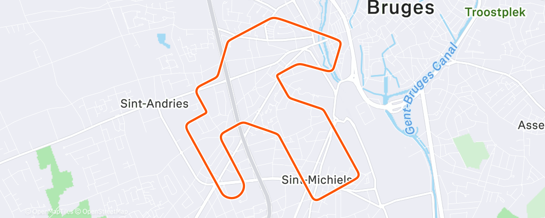 Map of the activity, MyWhoosh