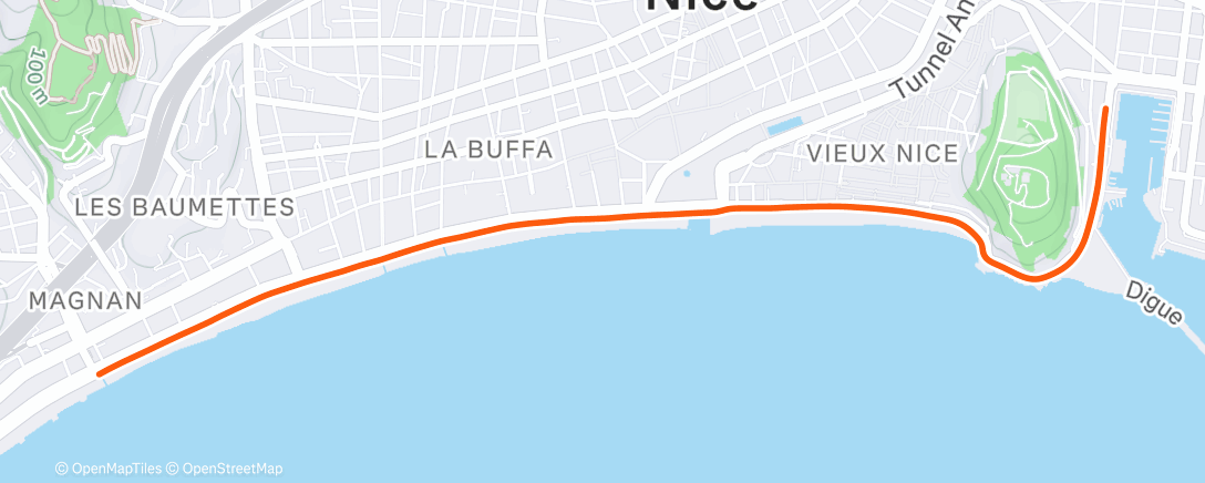 Map of the activity, Sortie vélo dans l'après-midi