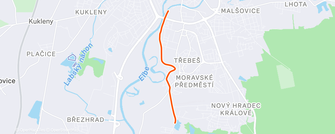 Map of the activity, Morning Ride