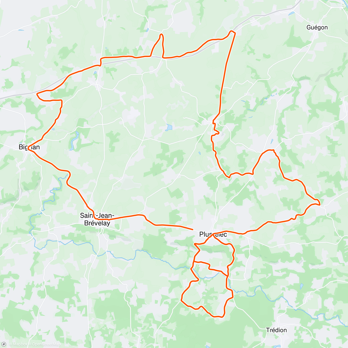Map of the activity, Grand Prix Morbihan 2025 DNF