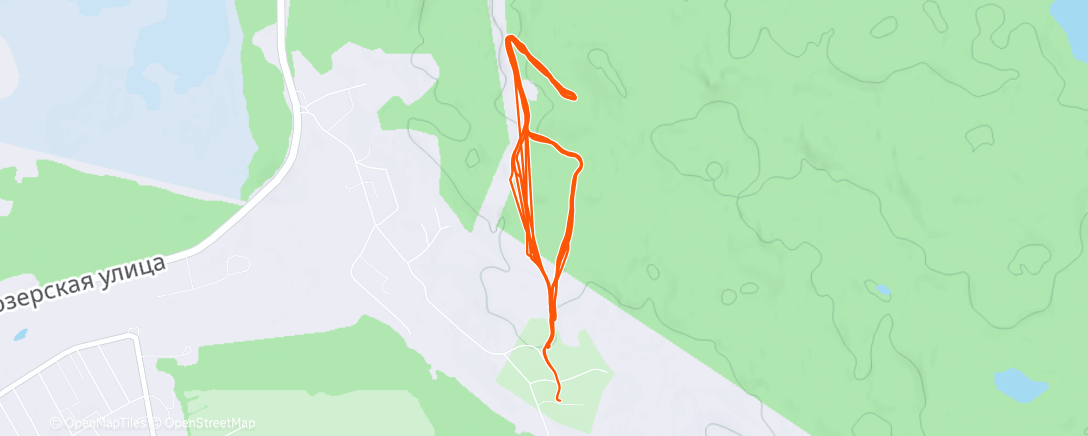 Map of the activity, Северный лыжный заезд (после обеда)