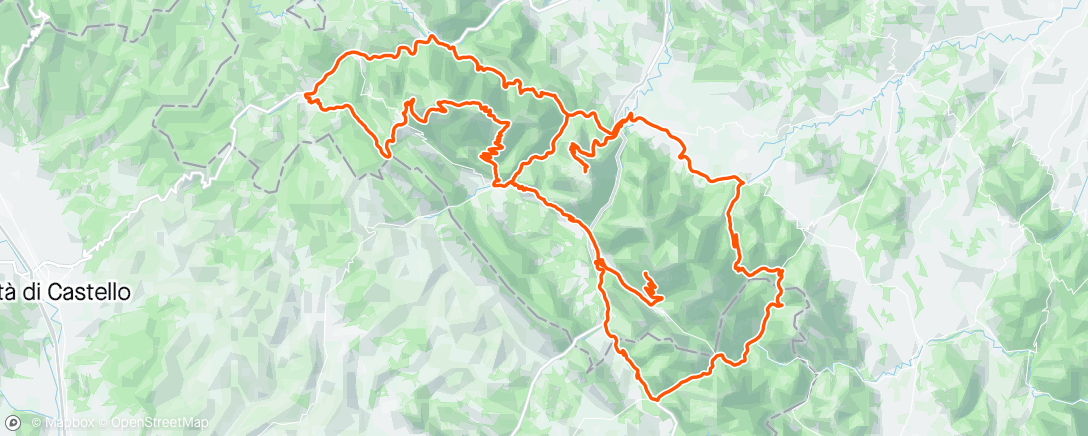 Map of the activity, Randonnée del catria.. in B2/B3