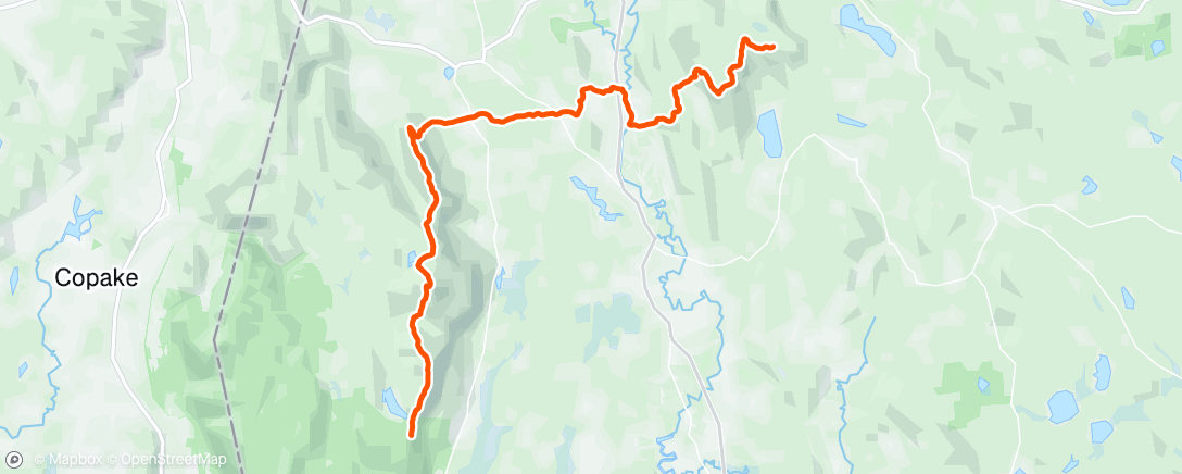 Map of the activity, Day 96 - Mount Everett still sucks